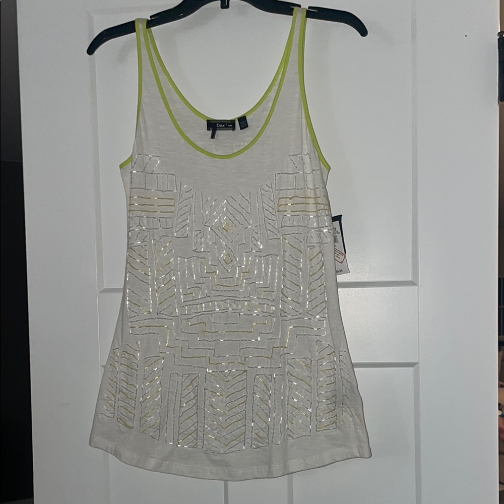 Dex Silver Sequin Tank Top